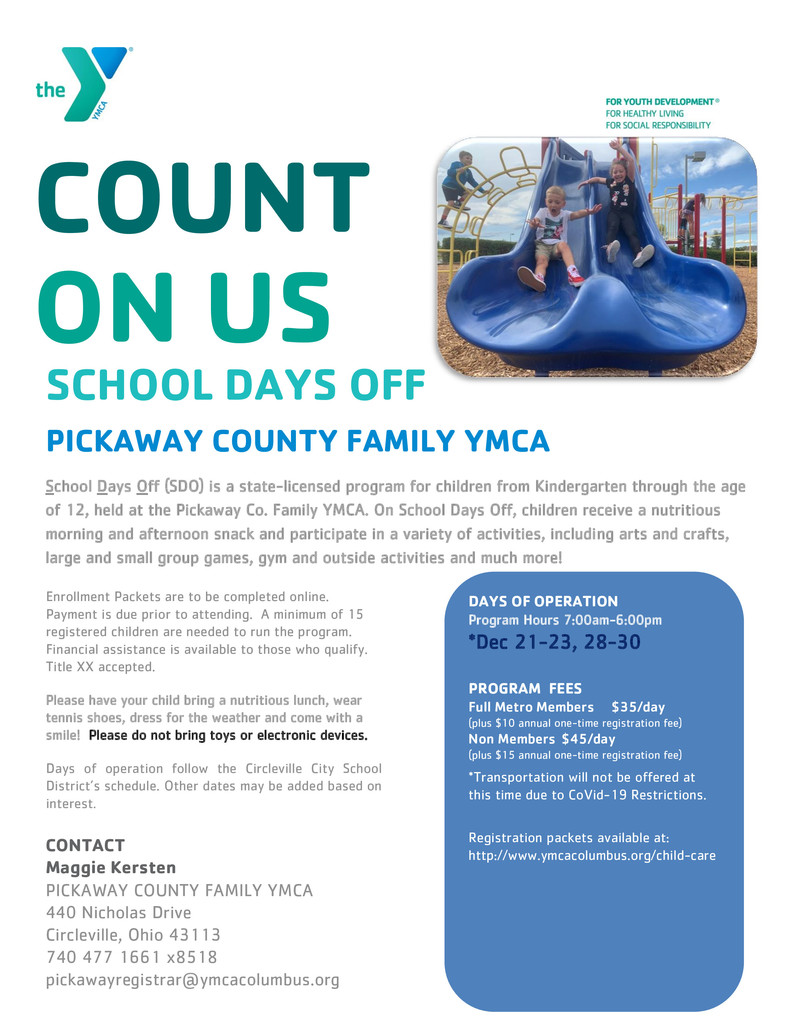 YMCA flyer