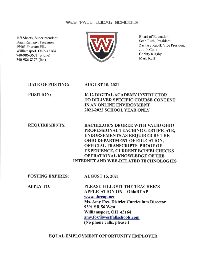 Job Posting