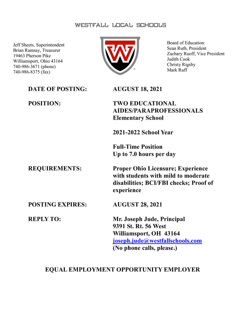 Job Posting