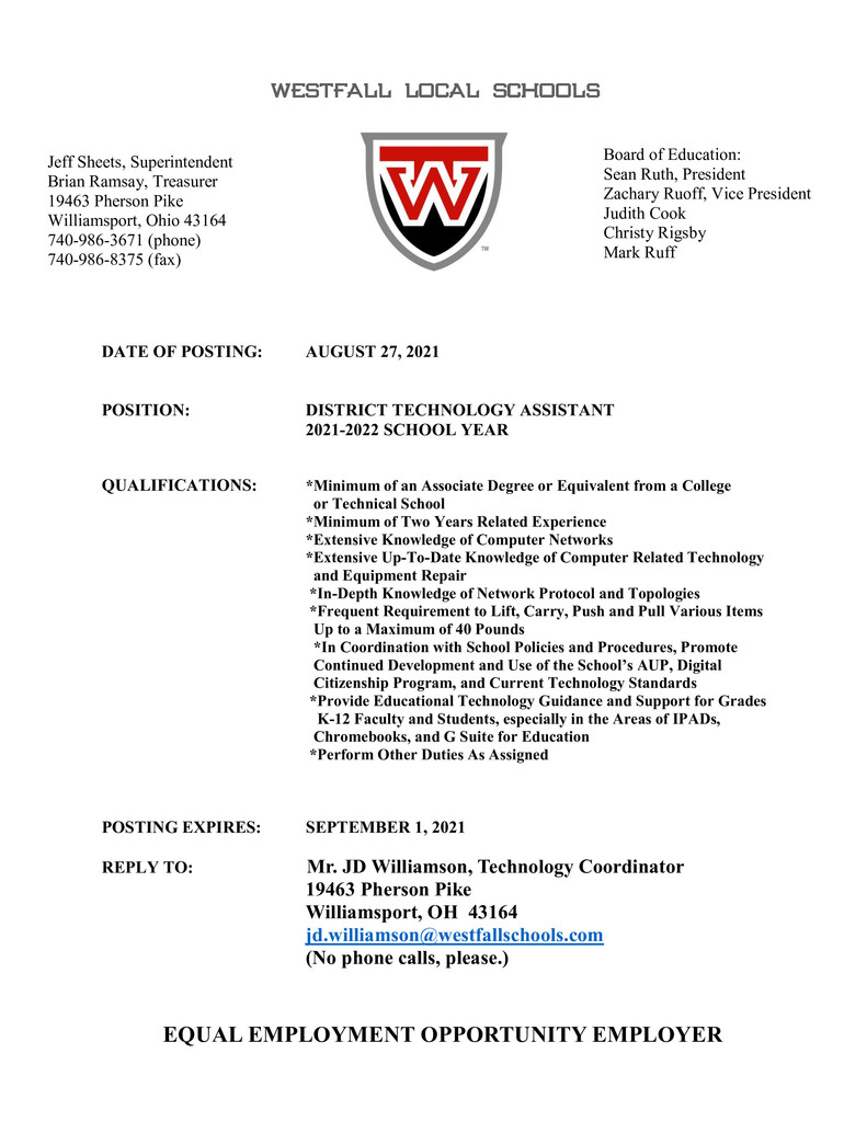 Job Posting