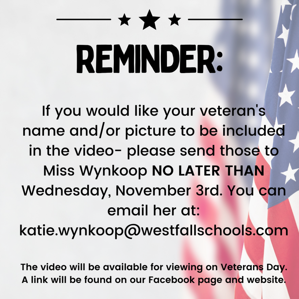 Veterans Day video reminder
