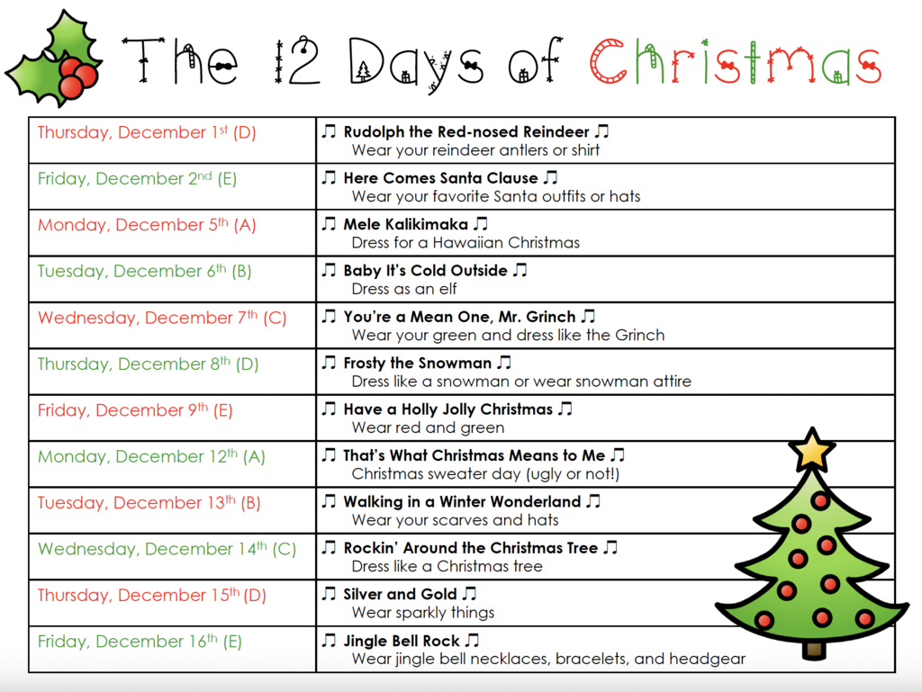 12 Days of Christmas 2022