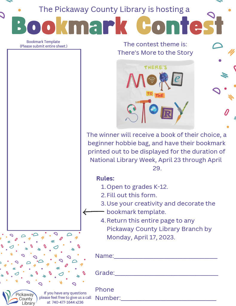 Bookmark Contest